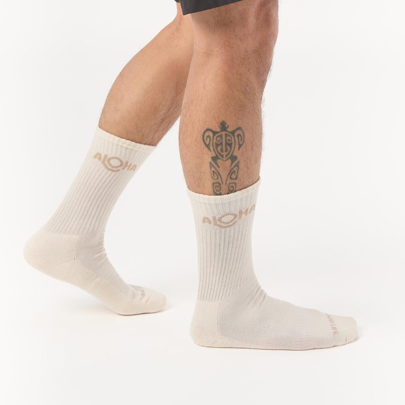 Crew Socks | ALOHA Logo