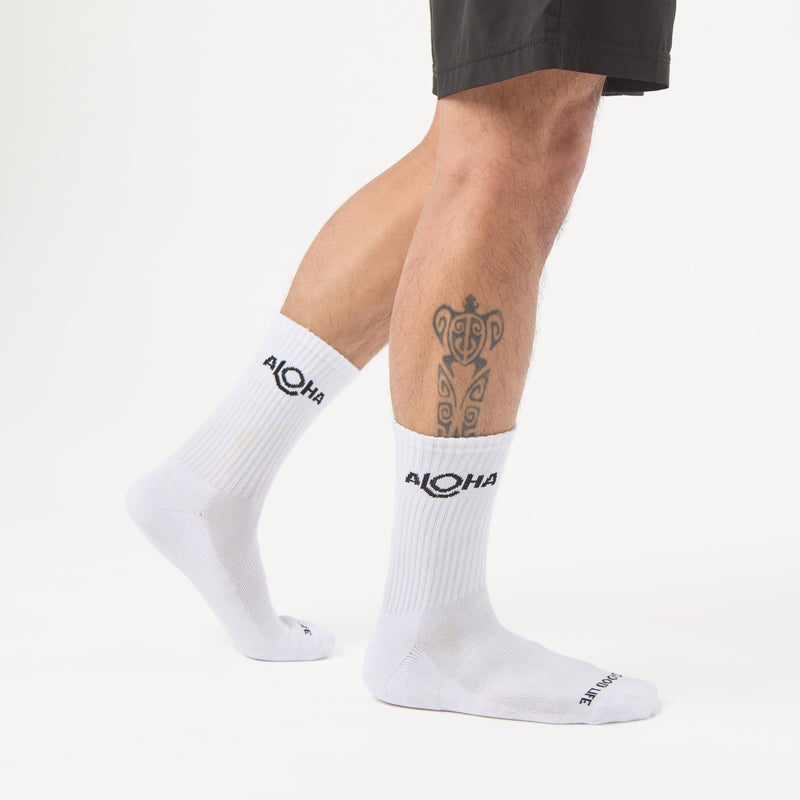 Crew Socks | ALOHA Logo